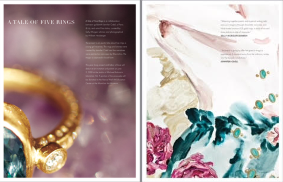 inside of Paris & Lily A Tale of Five Rings book open